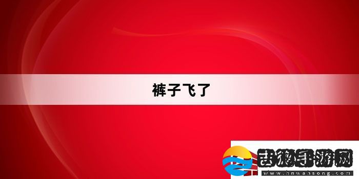 裤子飞了是什么梗网络用语
